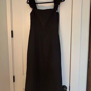 Reformation Black Midi Dress